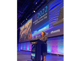Minister Grace speaking at the 2022 Principals' Conference