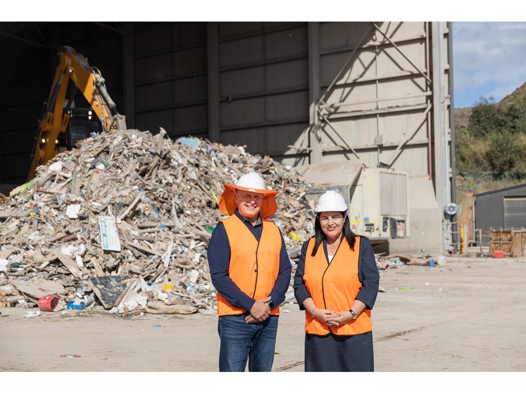 Minister Grace with Nick Badyk, Chief Operating Officer, BMI Group