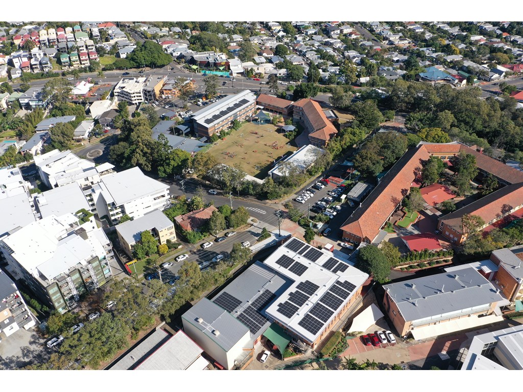 More than 400 solar panels have been installed at Kelvin Grove State College, part of the 200,000 panels delivered under the ACES program 