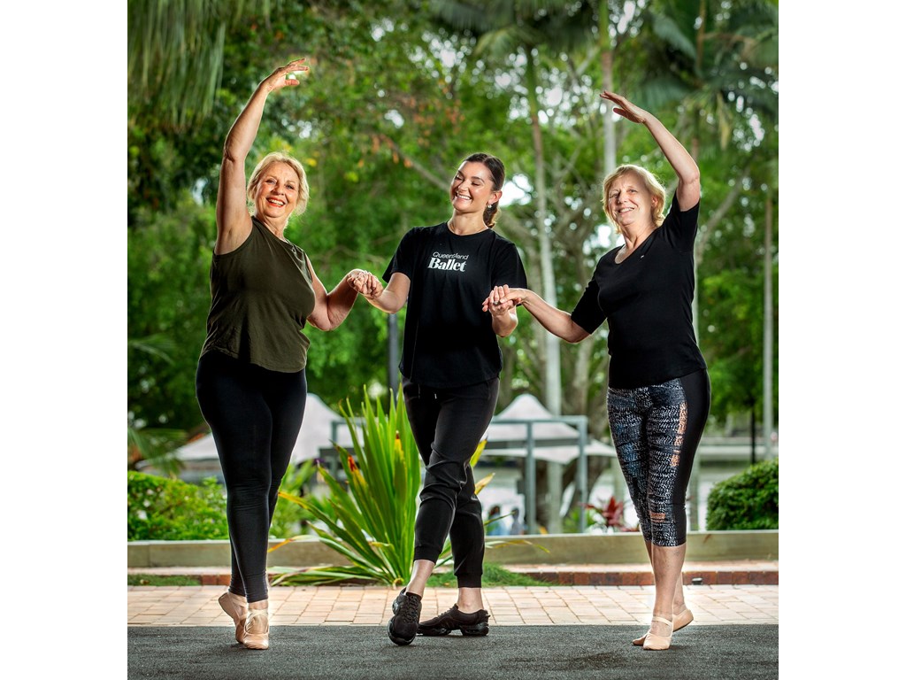 Vicki Wilson, Lily Spencer from Queensland Ballet, Christine Bell