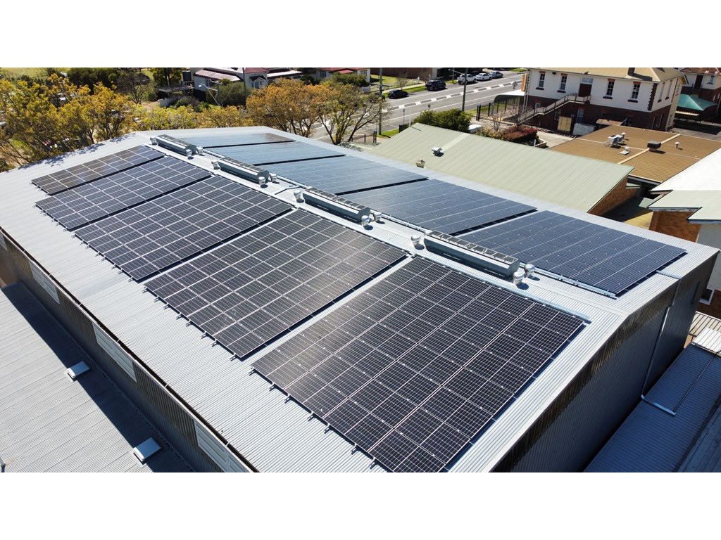 Warwick State High School had 270 solar panels installed