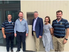Opening day for the new GPS Rugby and Valleys Cricket clubhouse at Ashgrove Sports Ground with Member for Cooper Jonty Bush and Sport Minister Stirling Hinchliffe. 