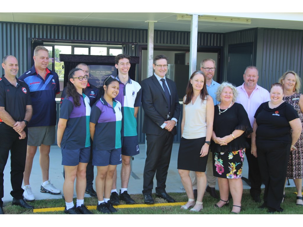 Member for Bancroft Chris Whiting officially opened new community sporting infrastructure at North Lakes State College