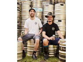 Currumbin Valley Brewing's Luke Ronalds and Pete Wheldon have received a $15,000 Business Boost grant to plan a new taproom, kitchen and brewery production facility. 