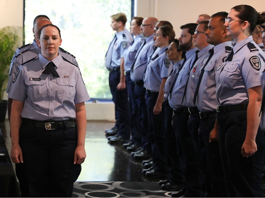 Queensland Corrective Services graduation day in Toowoomba. 