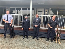 Five new correctional dogs join the front line at new training ‘digs’