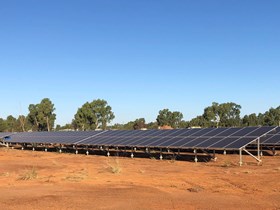 Stage 1 of Ergon Energy’s 4.5MW solar PV at Doomadgee, forecast to save around 680,000 litres of diesel and $1.36 million per year.