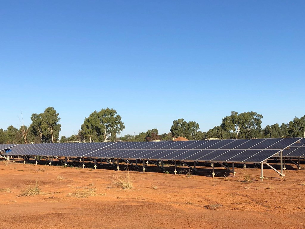 Stage 1 of Ergon Energy's 4.5MW solar PV at Doomadgee, forecast to save around 680,000 litres of diesel and $1.36 million per year.