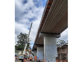 Construction milestone for new Mount Crosby Vehicle Bridge
