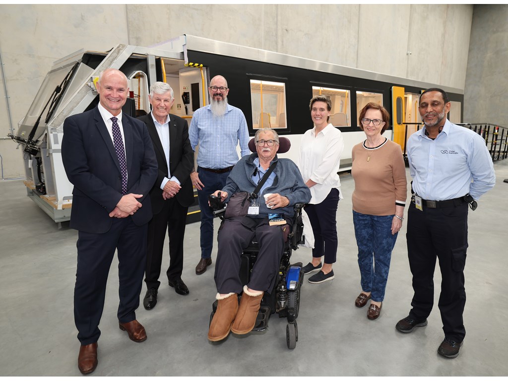 First train mock-up in Brisbane for testing