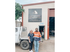  L&H Fabrication and Maintenance's Hayley and Lewis Songoro will use an $11,592 Business Boost grant to overhaul workplace health and safety for their expanding steel fabrication business.